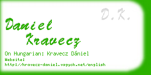 daniel kravecz business card